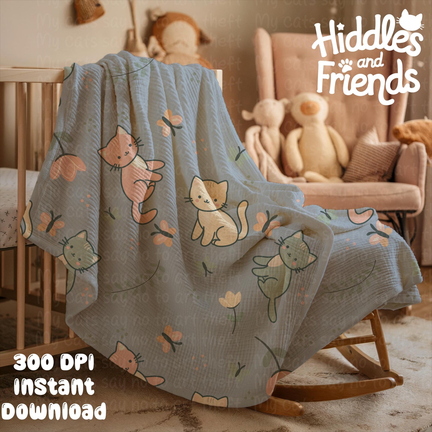 Nursery Blanket Mockup for Procreate