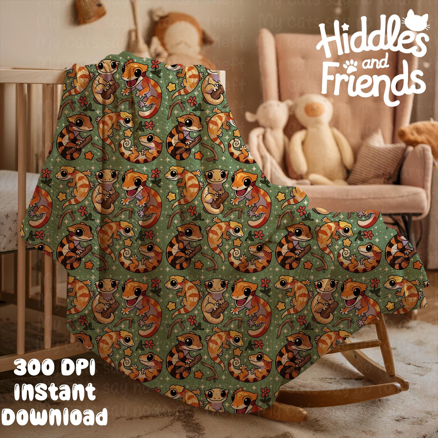 Nursery Blanket Mockup for Procreate