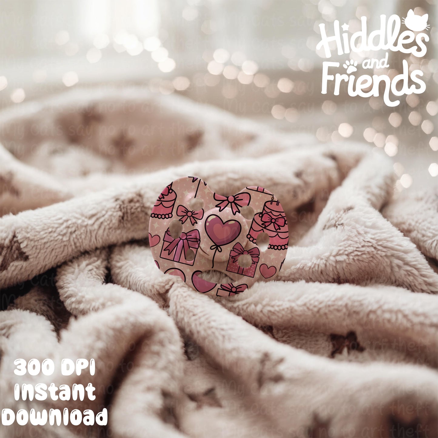 Baby Pacifier Editable Procreate Mockup