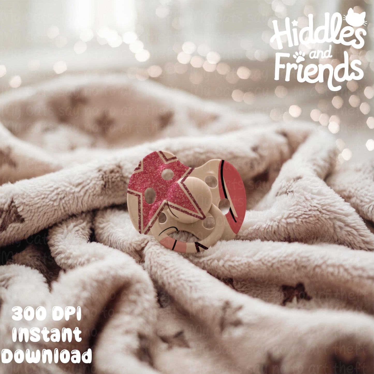 Baby Pacifier Editable Procreate Mockup