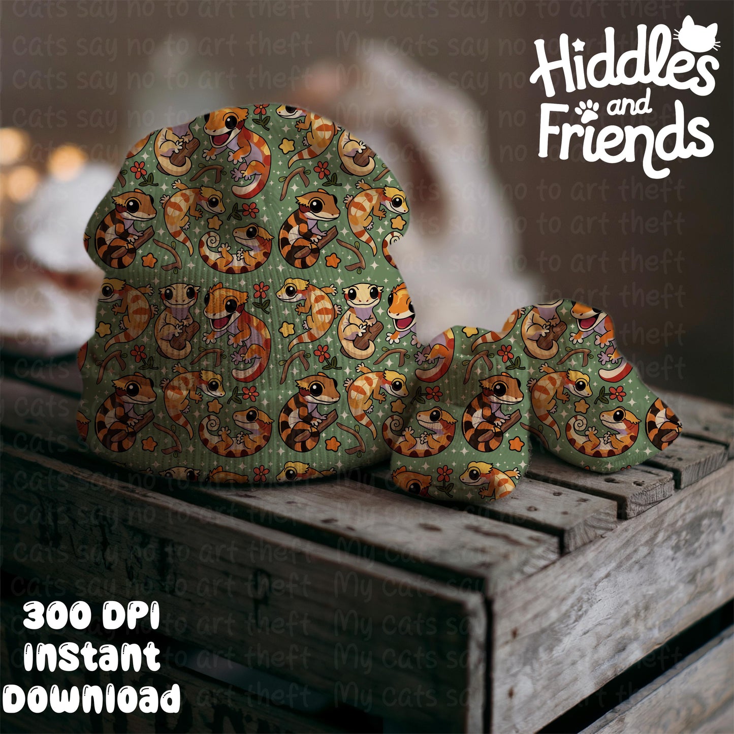 Baby Hat and Booties Editable Procreate Mockup