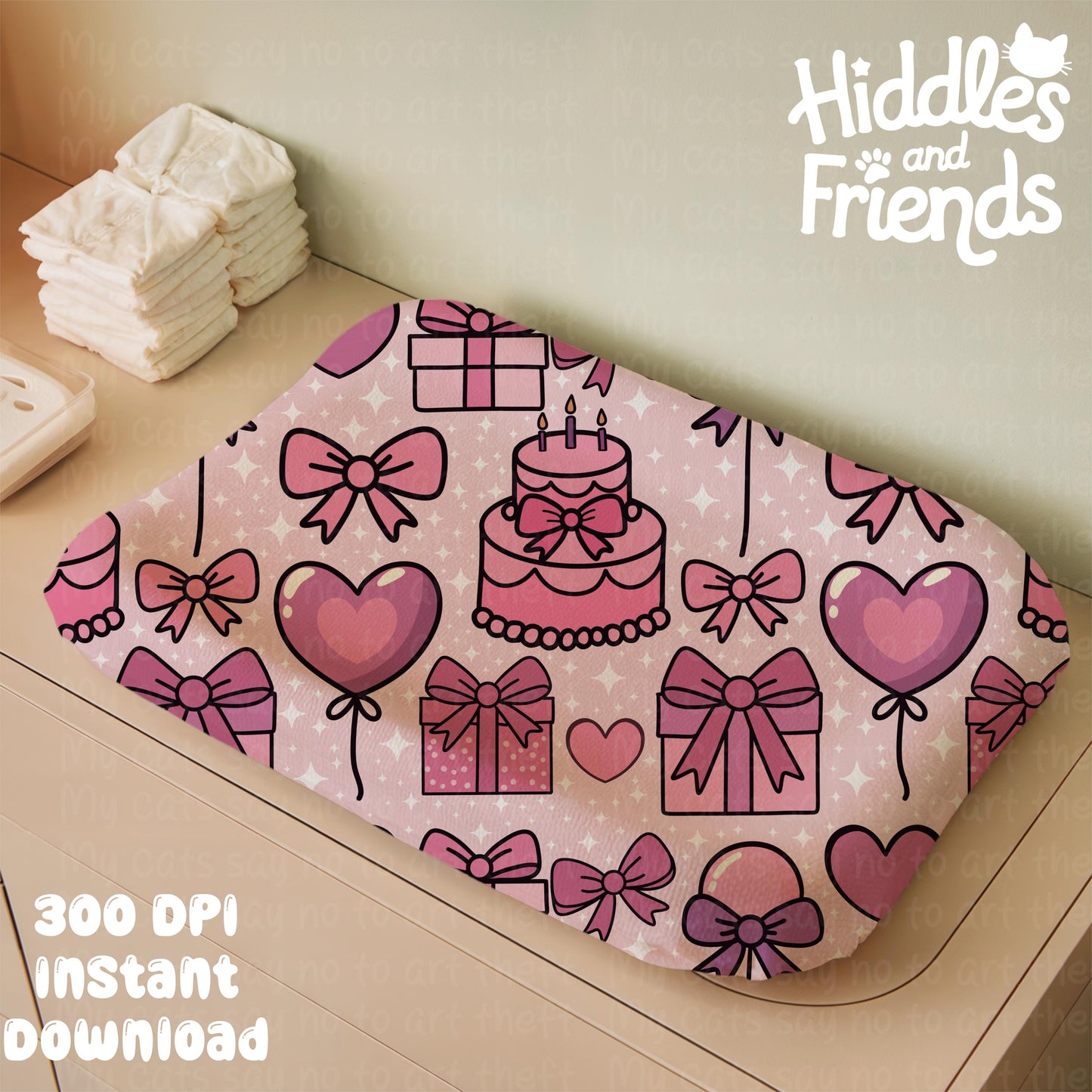 Baby Changing Pad Mockup for Procreate