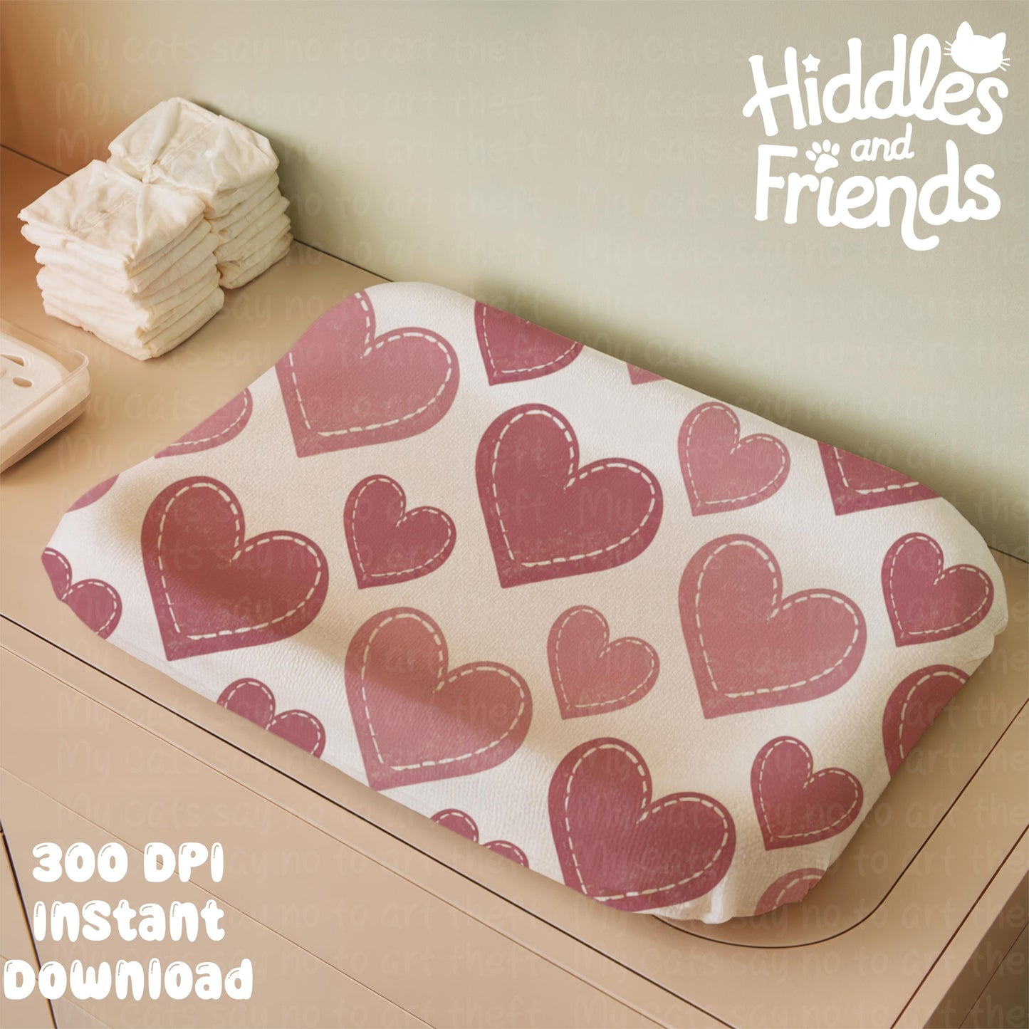 Baby Changing Pad Mockup for Procreate