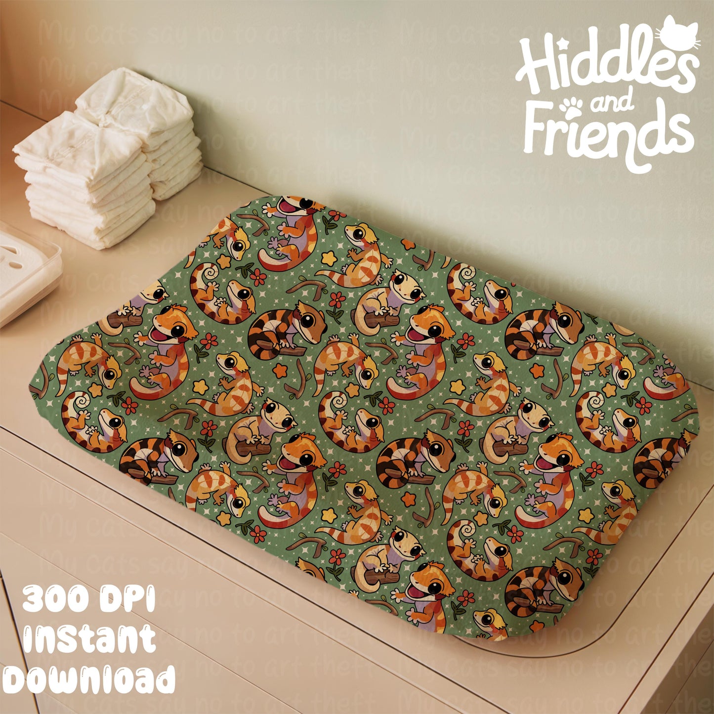 Baby Changing Pad Mockup for Procreate