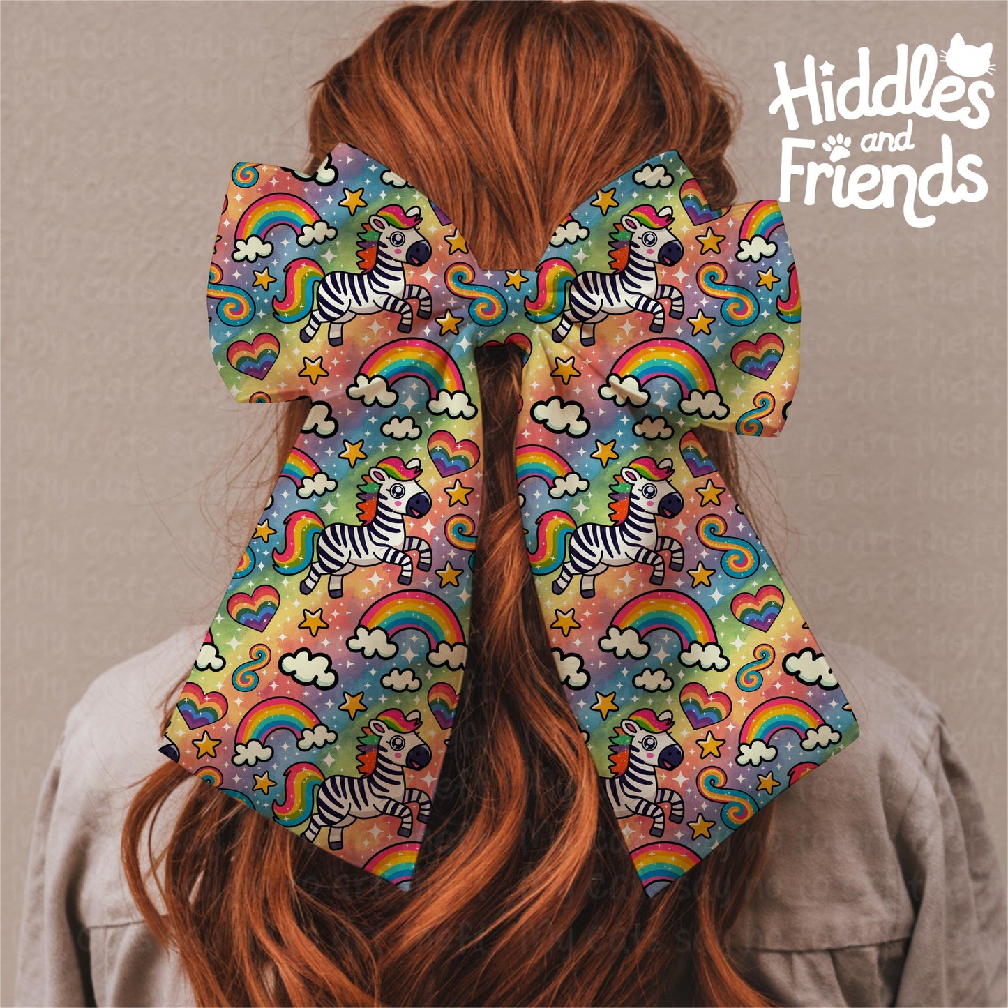 Rainbow Zebra Seamless Pattern - Chronic Illness