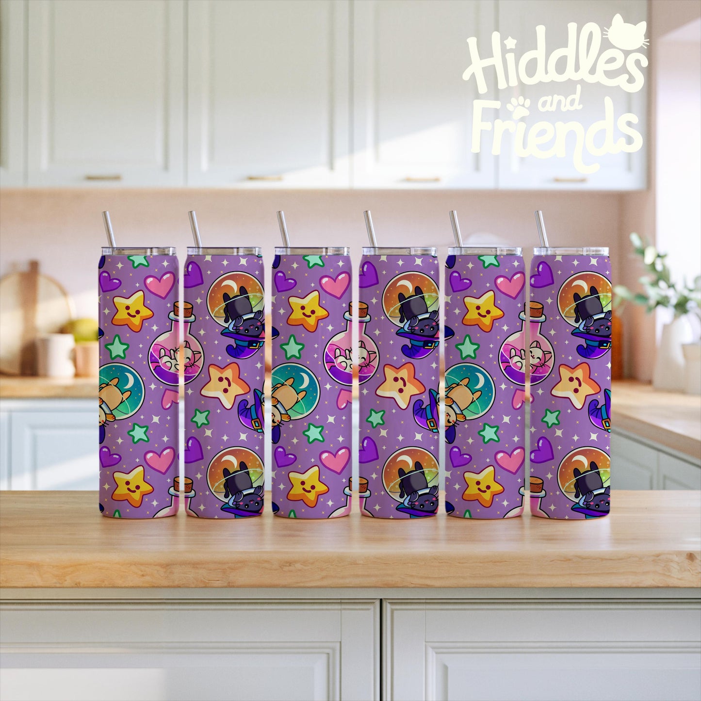 Six Tumblers Editable Procreate Mockup