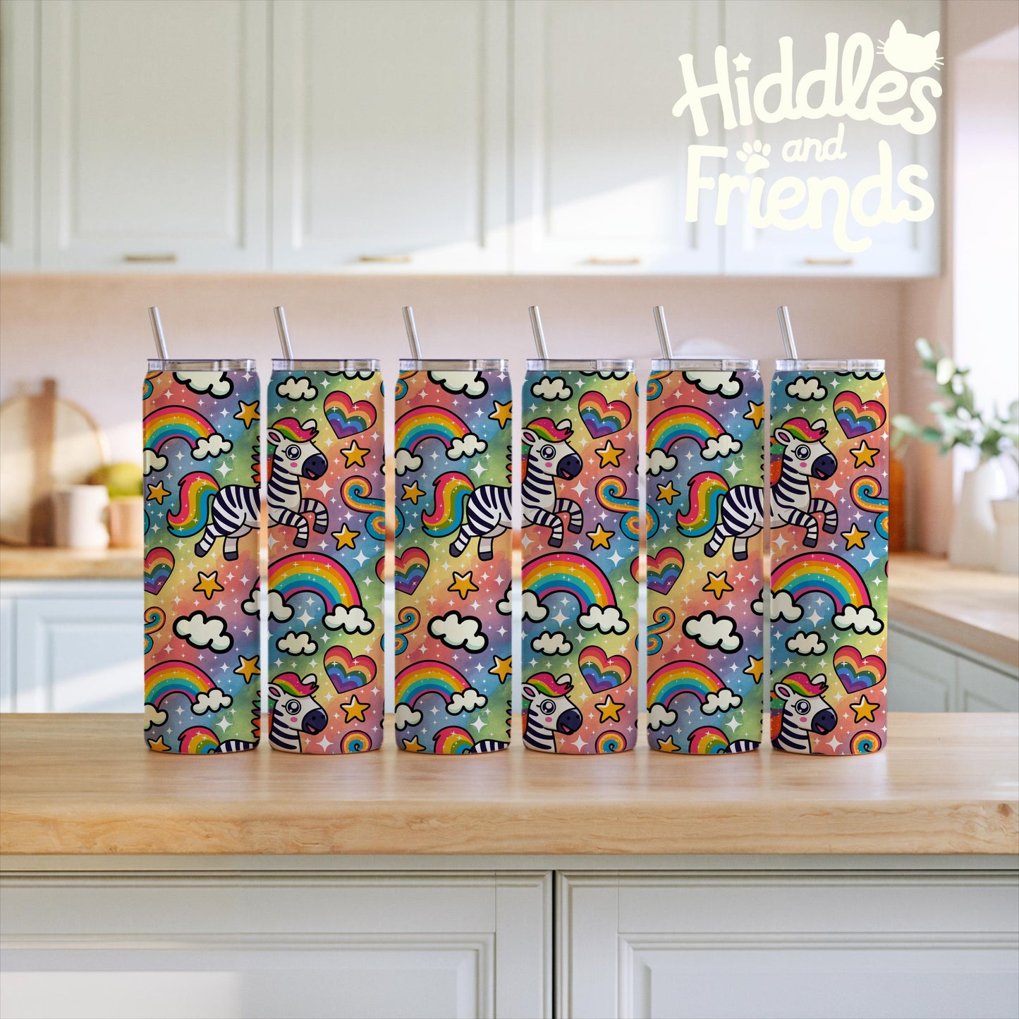 Six Tumblers Editable Procreate Mockup