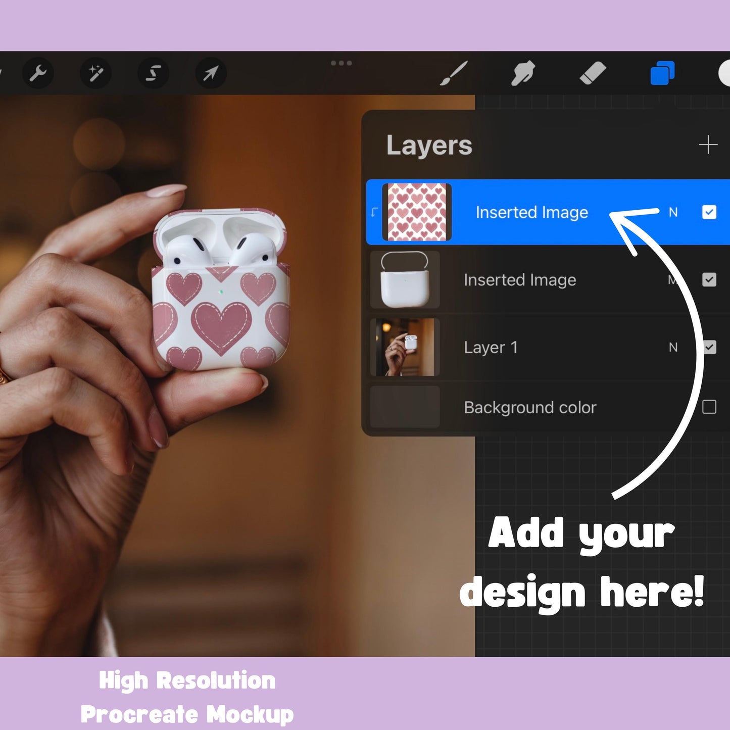 Airpods Case Procreate Mockup