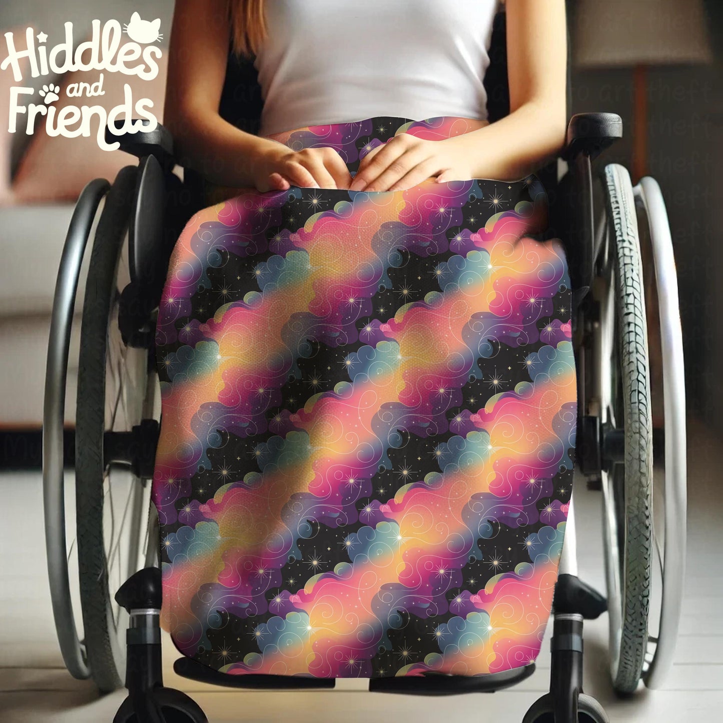 Wheelchair Blanket Editable Procreate Mockup