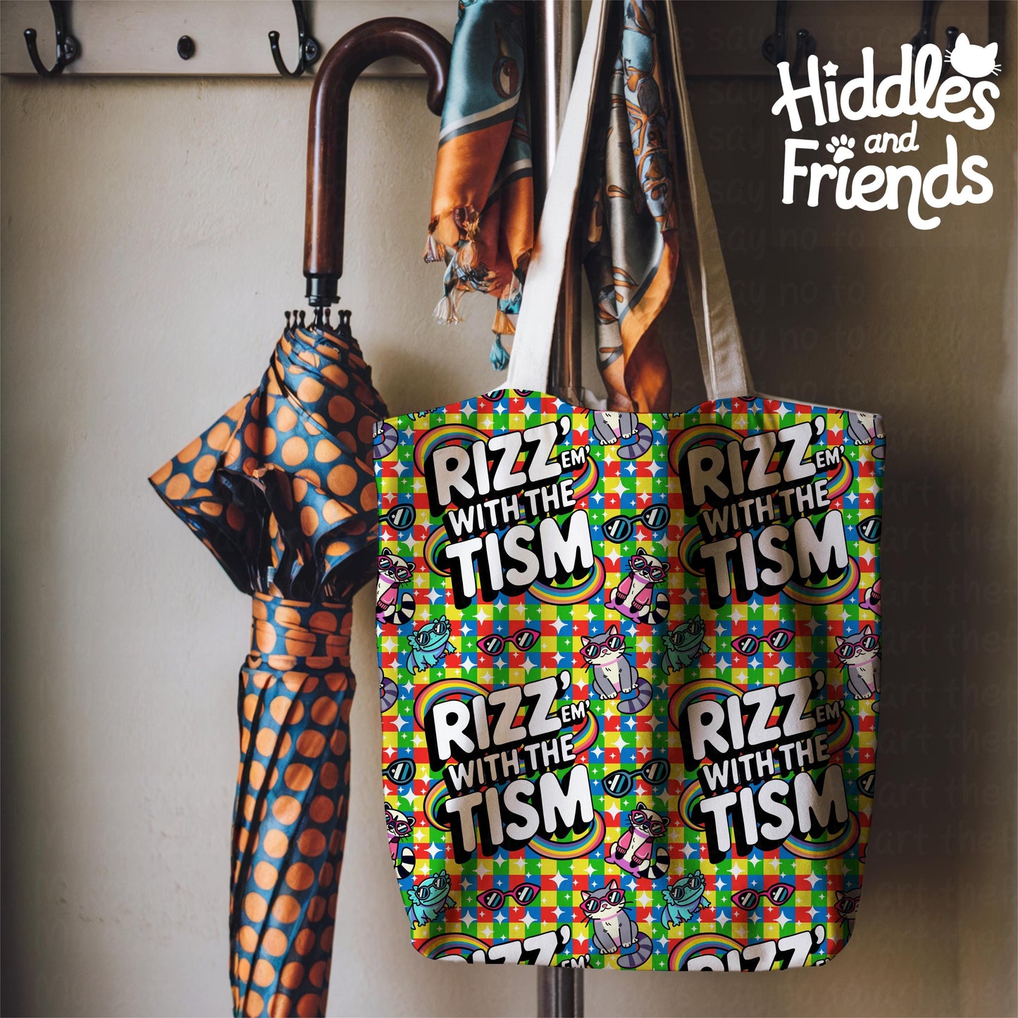 Rizz 'Em With The Tism Seamless Pattern