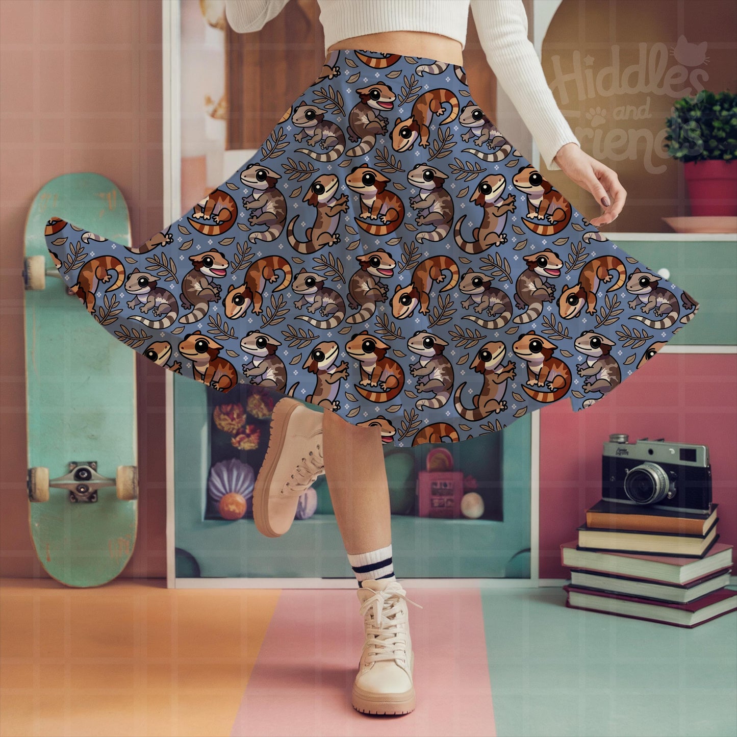 Gargoyle Geckos Seamless Pattern