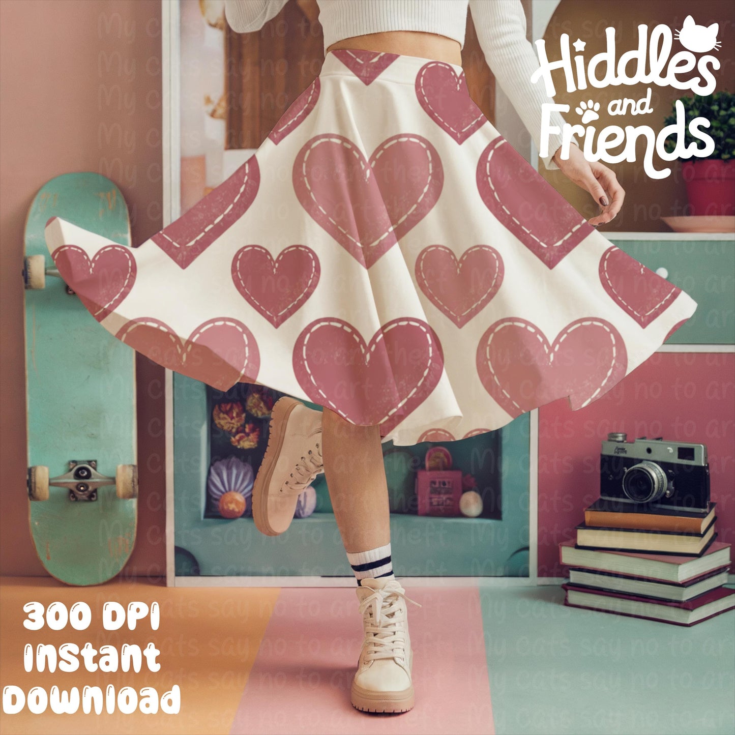 Skater Skirt Mockup for Procreate