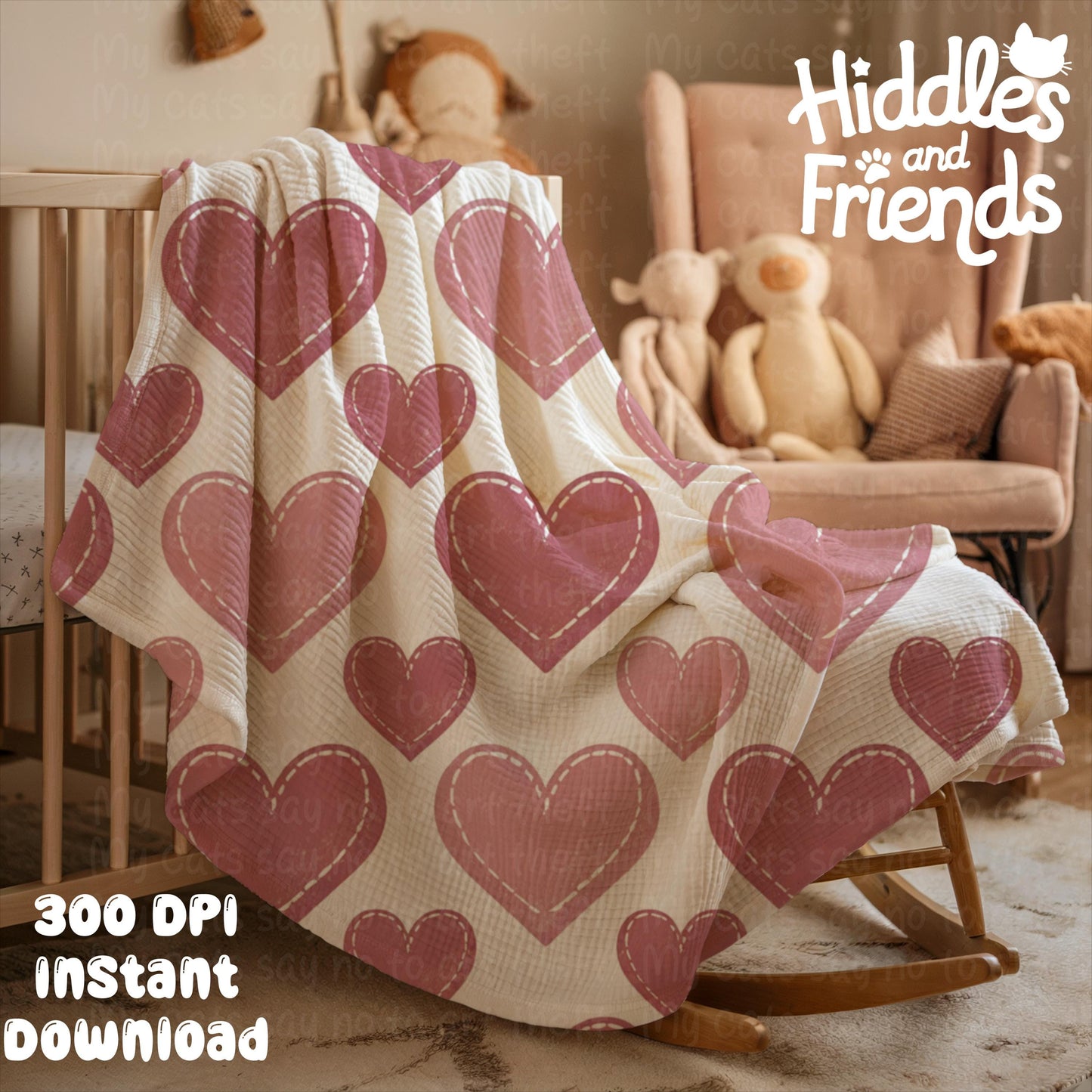 Nursery Blanket Mockup for Procreate