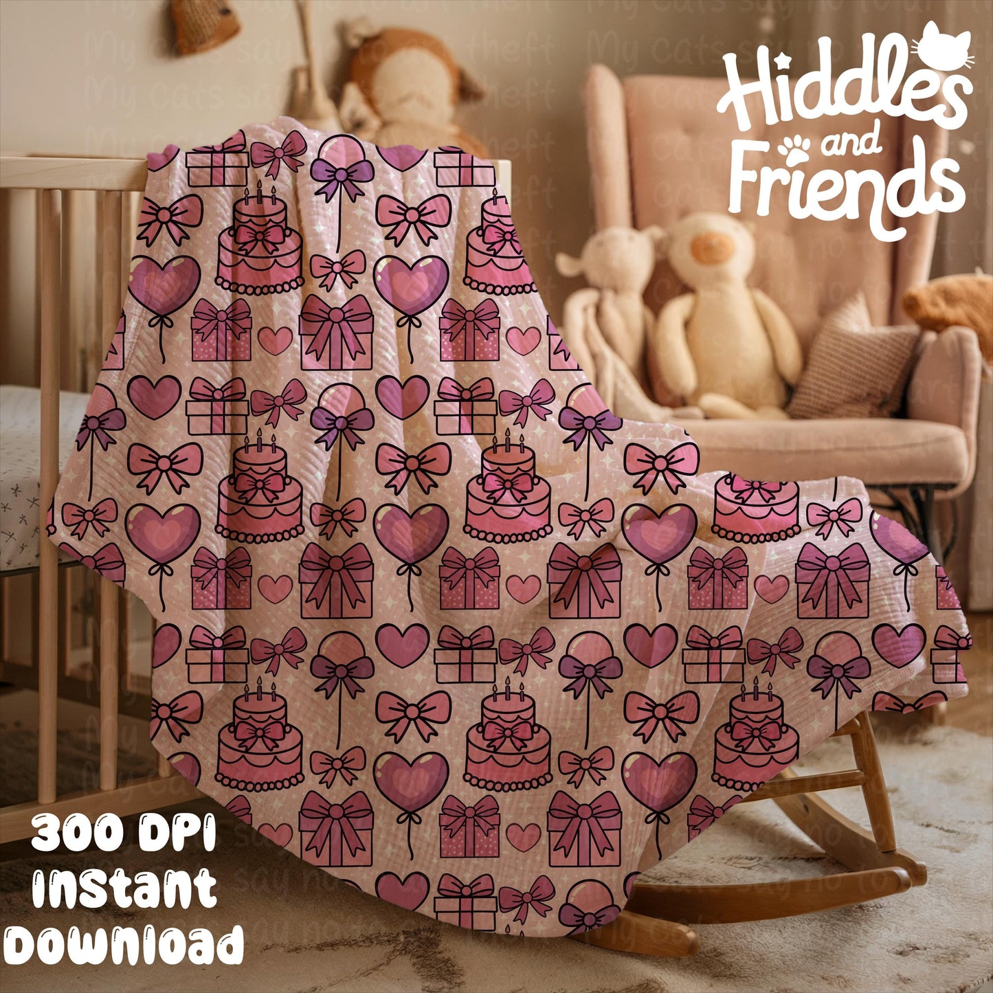 Nursery Blanket Mockup for Procreate