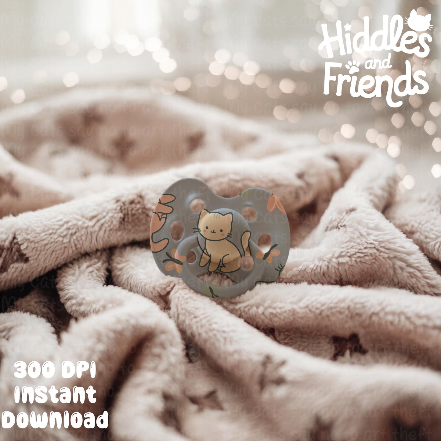 Baby Pacifier Editable Procreate Mockup