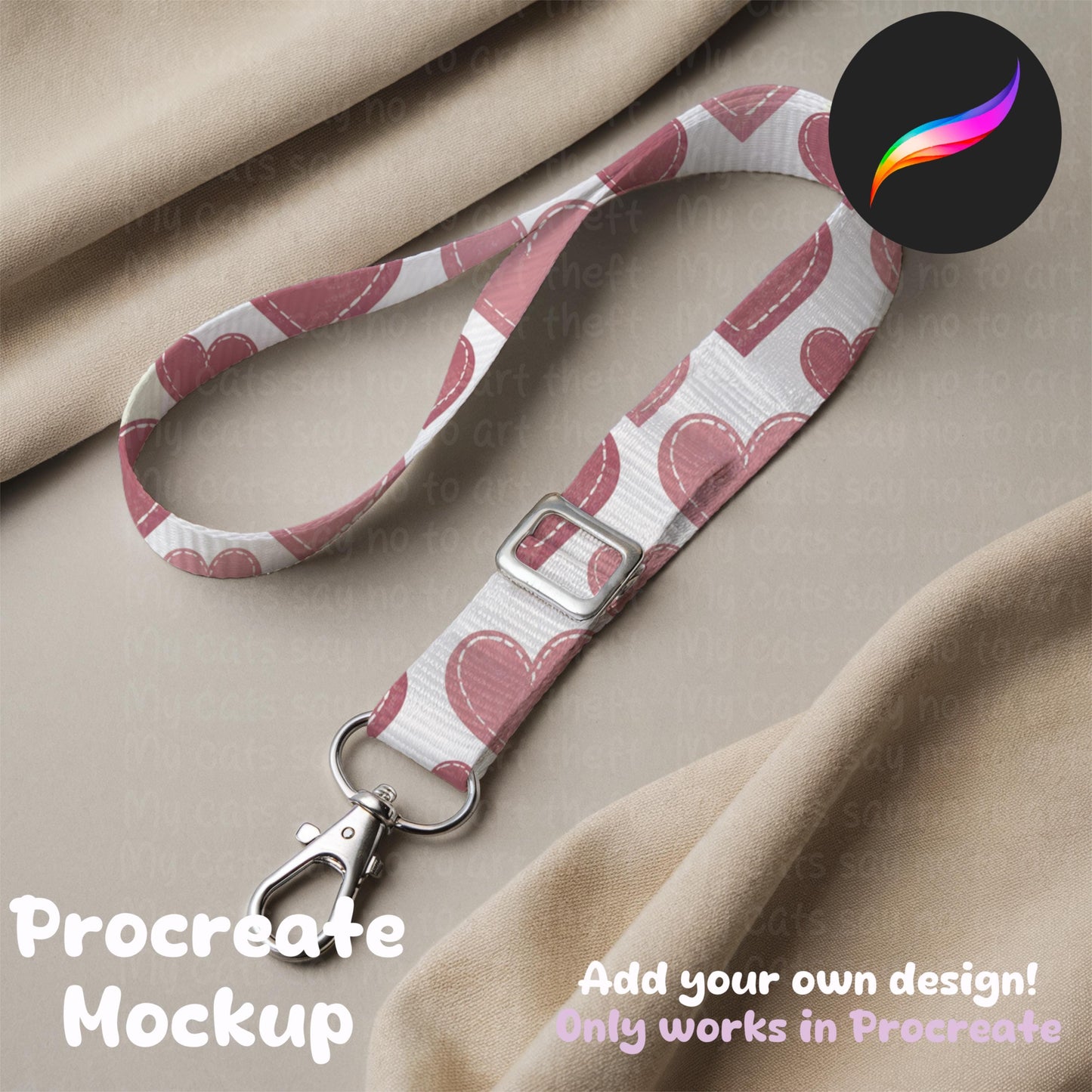 Lanyard Editable Procreate Mockup