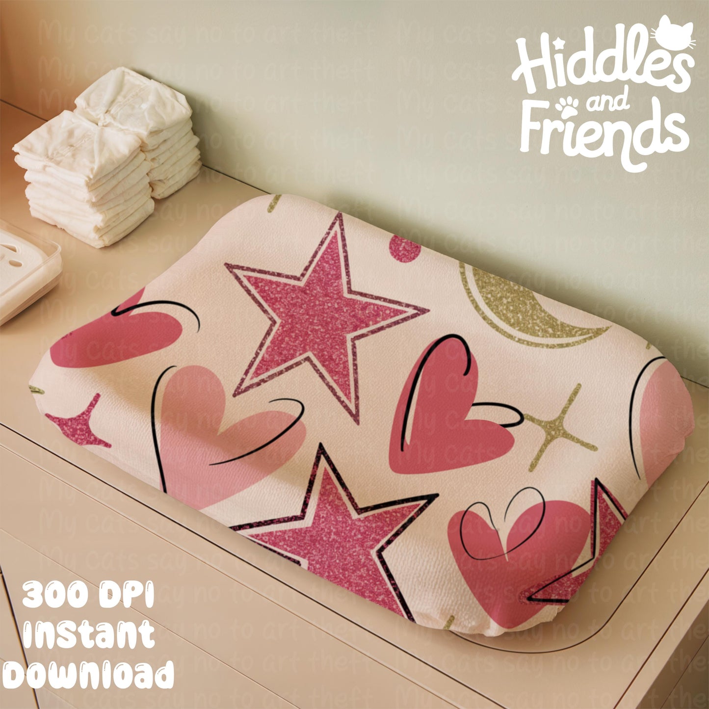 Baby Changing Pad Mockup for Procreate