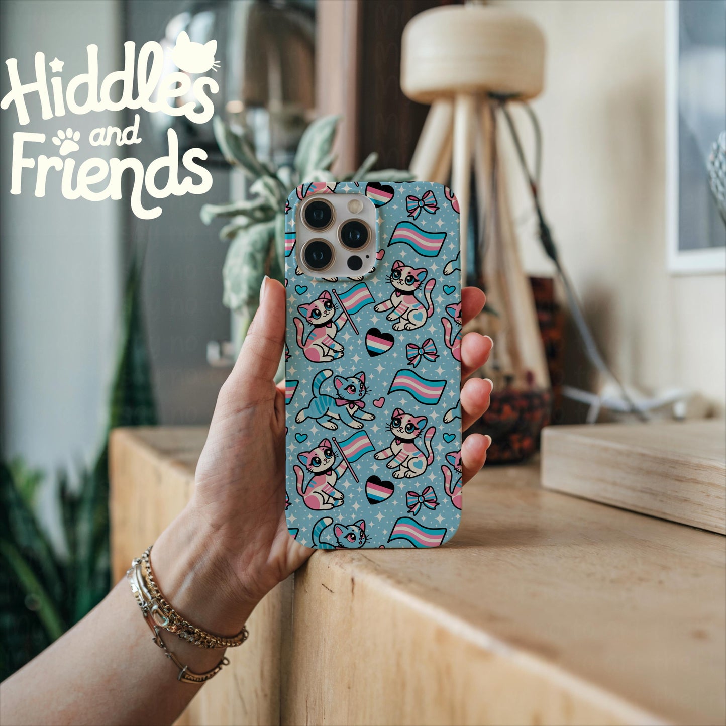 Trans Pride Cats - Cute LGBTQ+ Seamless Pattern