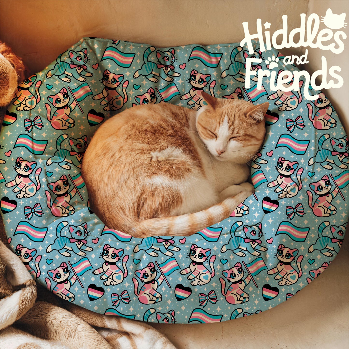 Trans Pride Cats - Cute LGBTQ+ Seamless Pattern