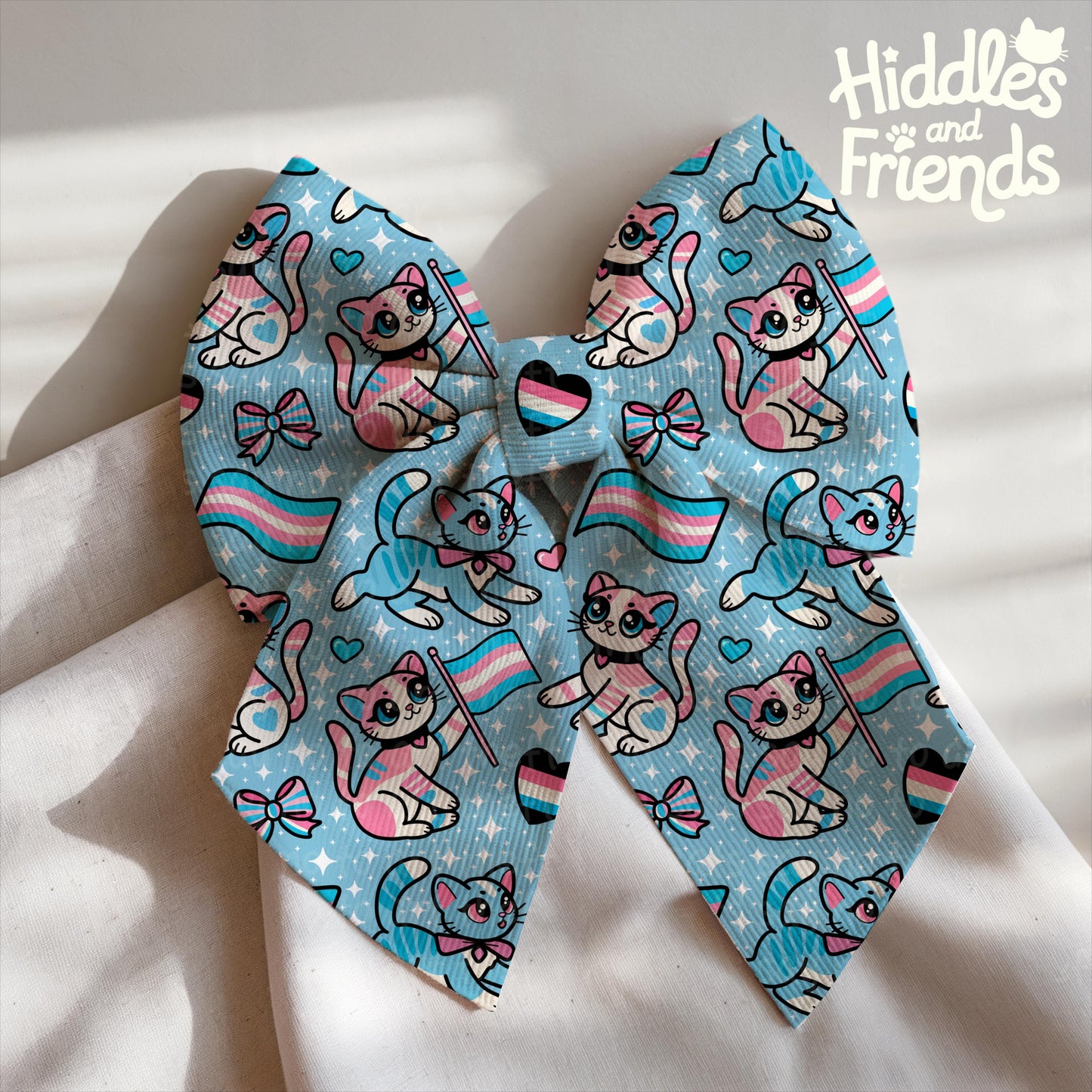 Trans Pride Cats - Cute LGBTQ+ Seamless Pattern