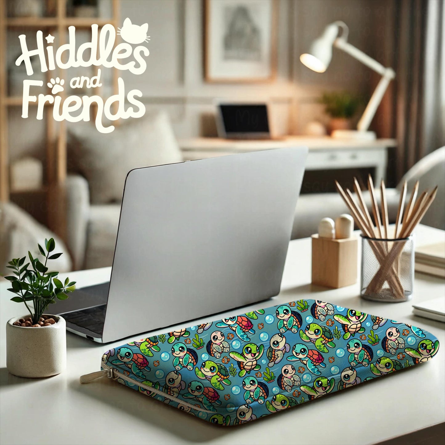 Sea Turtles & Ocean Friends Seamless Pattern