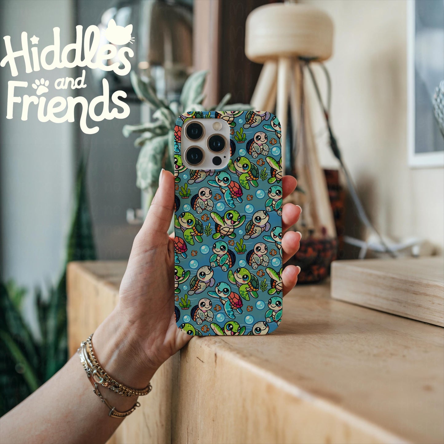 Sea Turtles & Ocean Friends Seamless Pattern