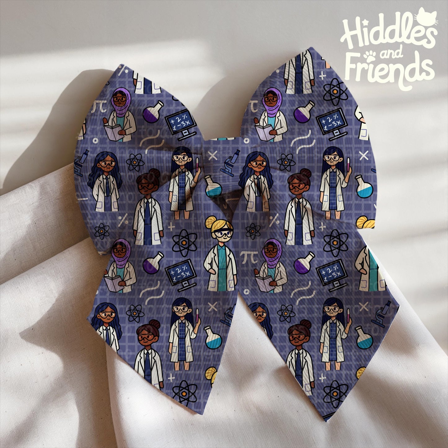 Women in STEM Digital Pattern - Science Lab Seamless File