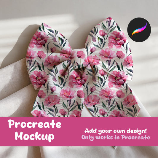 Hair Bow Mockup for Procreate