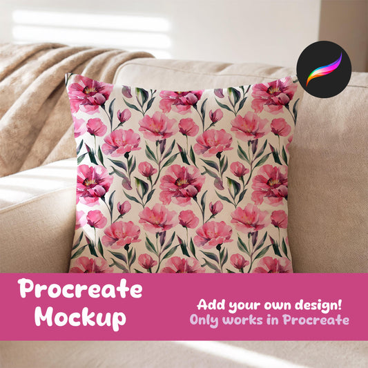 Pillow Mockup for Procreate