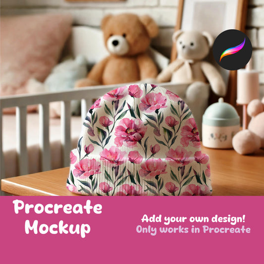Baby Hat Mockup for Procreate