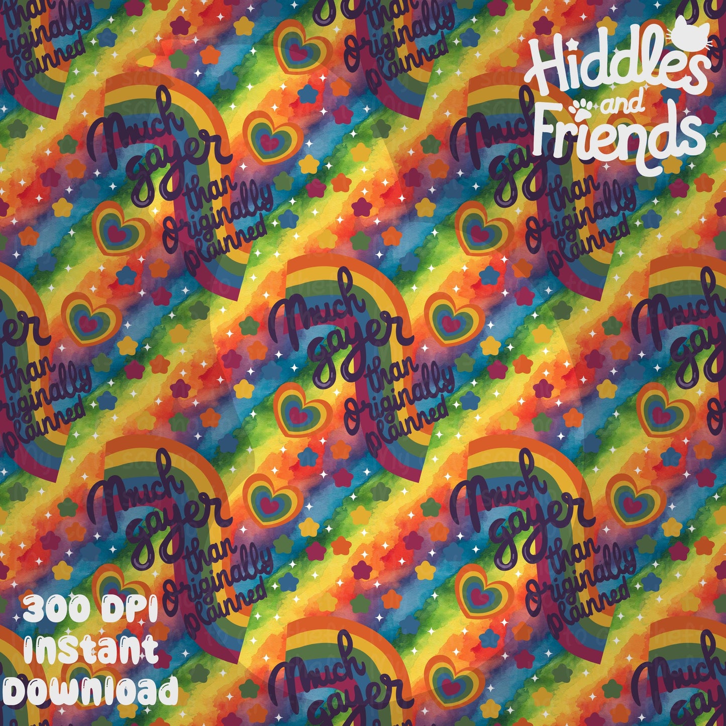 Much Gayer Than Originally Planned Seamless Pattern