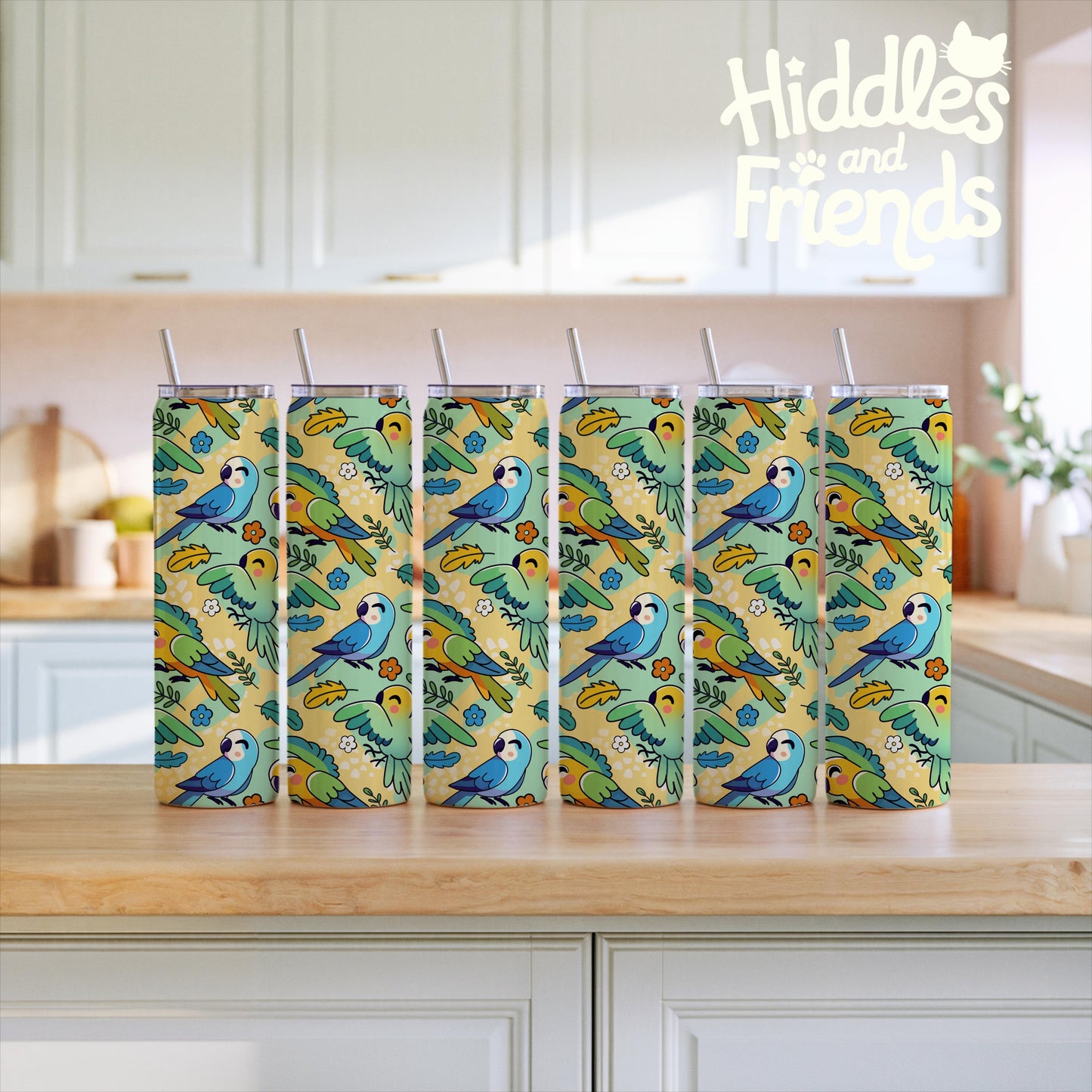 Six Tumblers Editable Procreate Mockup