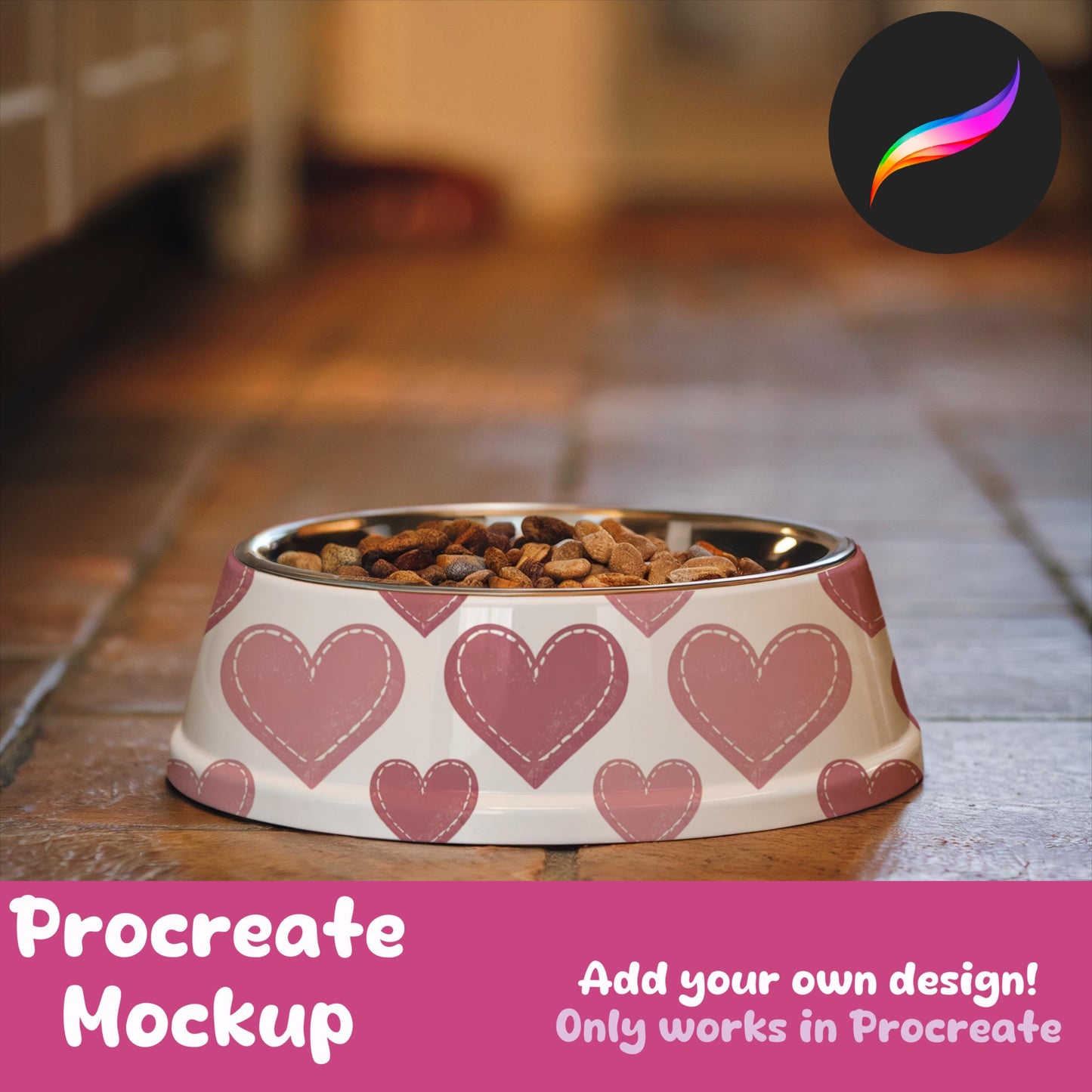 Pet Food Bowl Mockup for Procreate