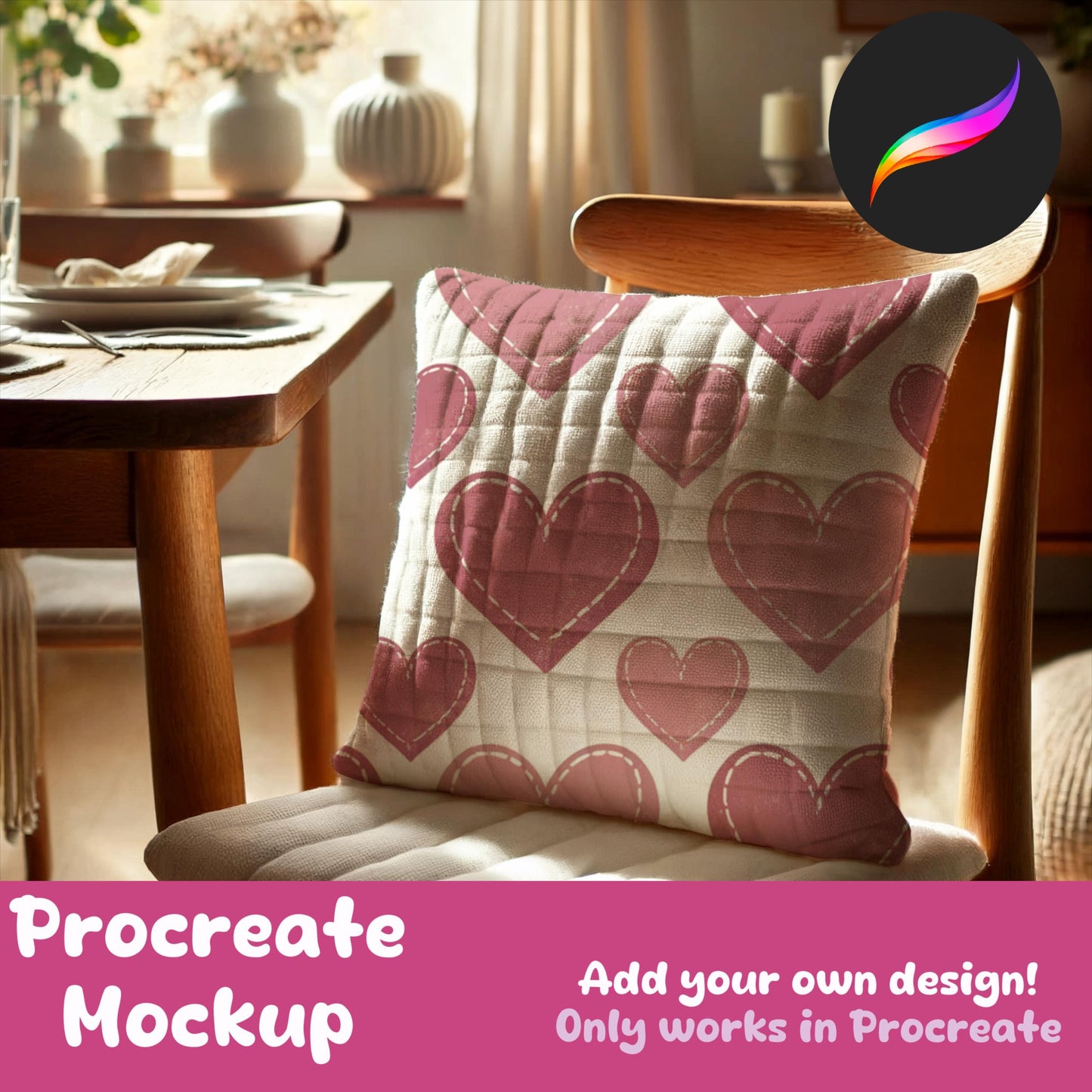 Pillow Mockup for Procreate