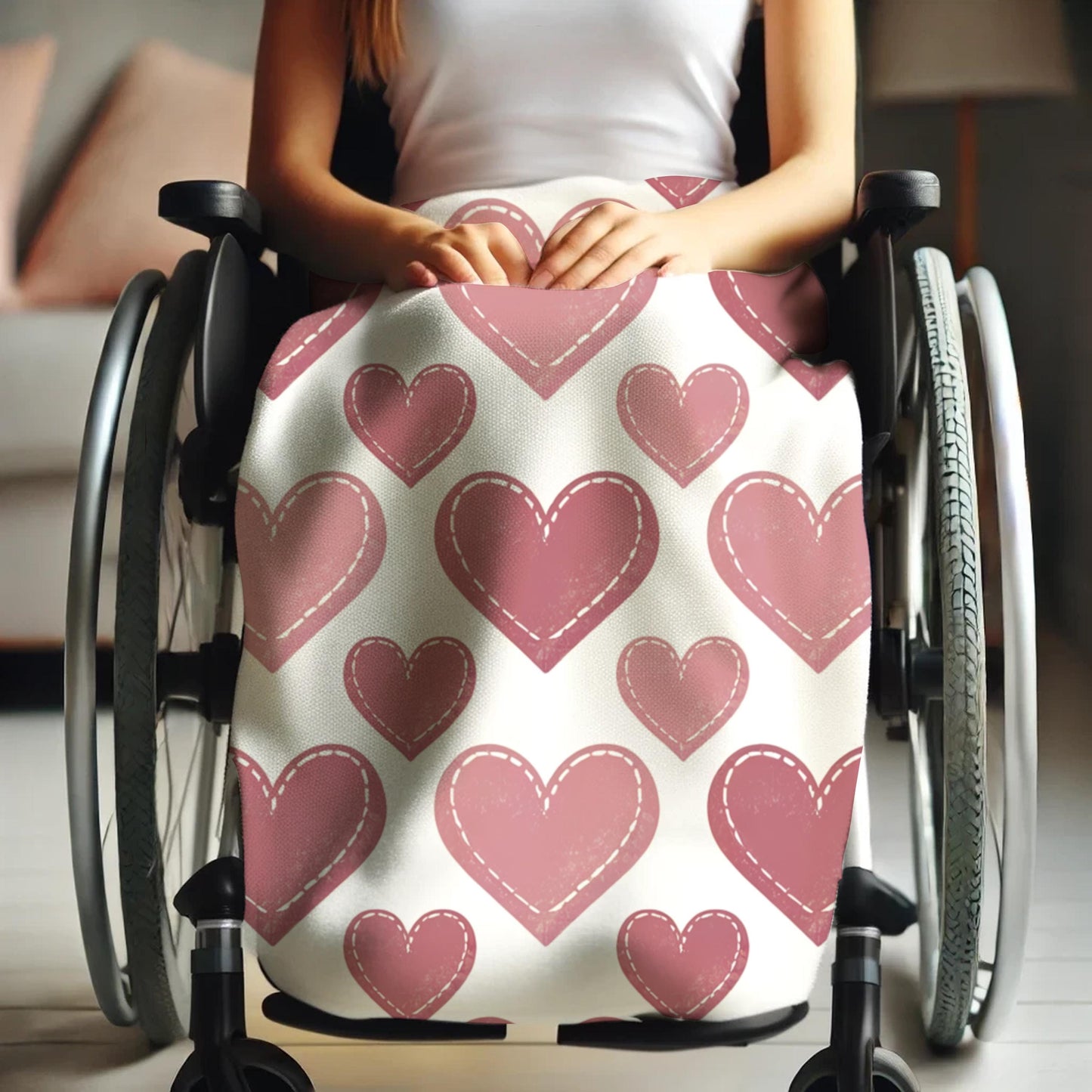 Wheelchair Blanket Editable Procreate Mockup
