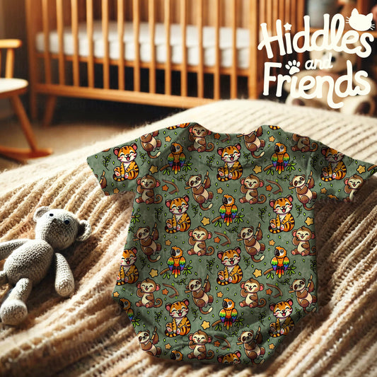 Jungle Friends Seamless Pattern