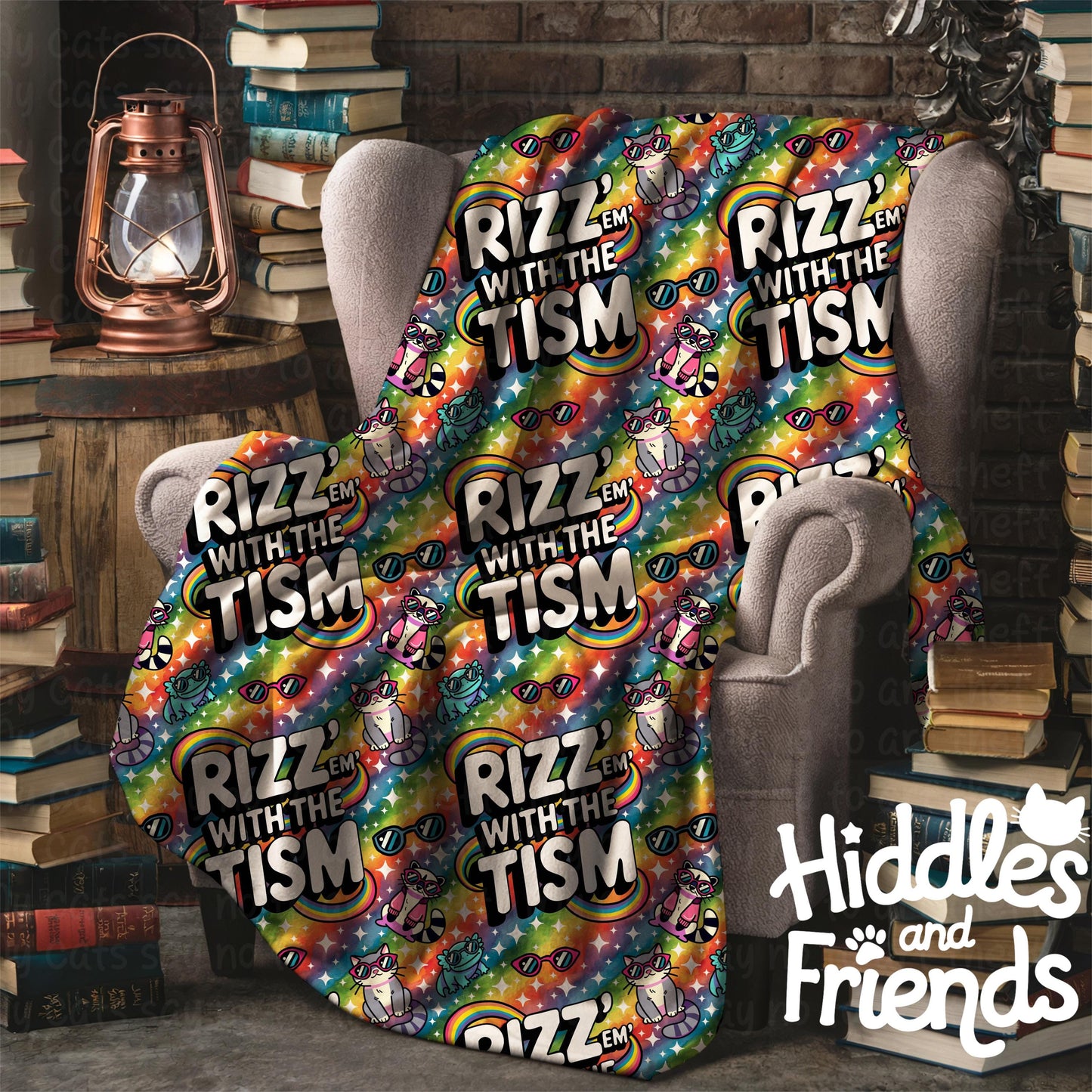Rizz 'Em With The Tism Seamless Pattern