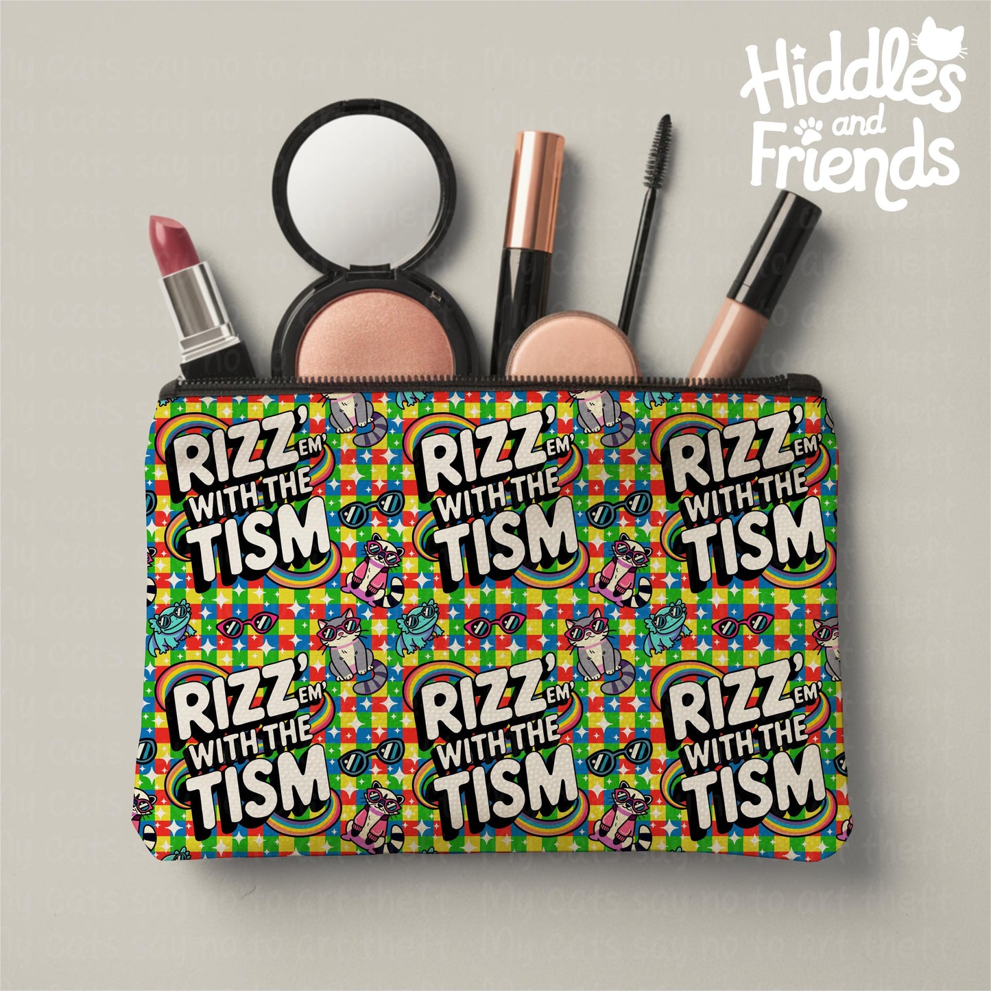 Rizz 'Em With The Tism Seamless Pattern