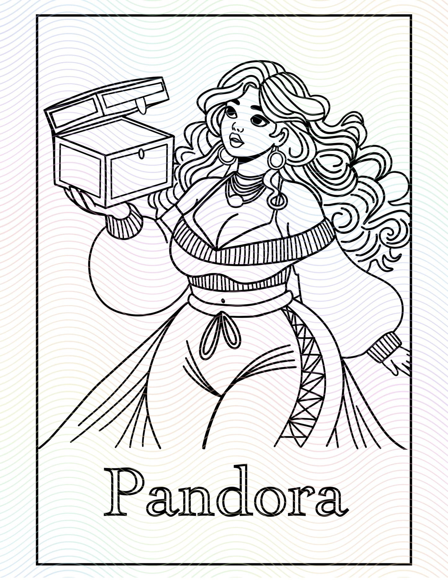 Myths Reimagined Coloring Book