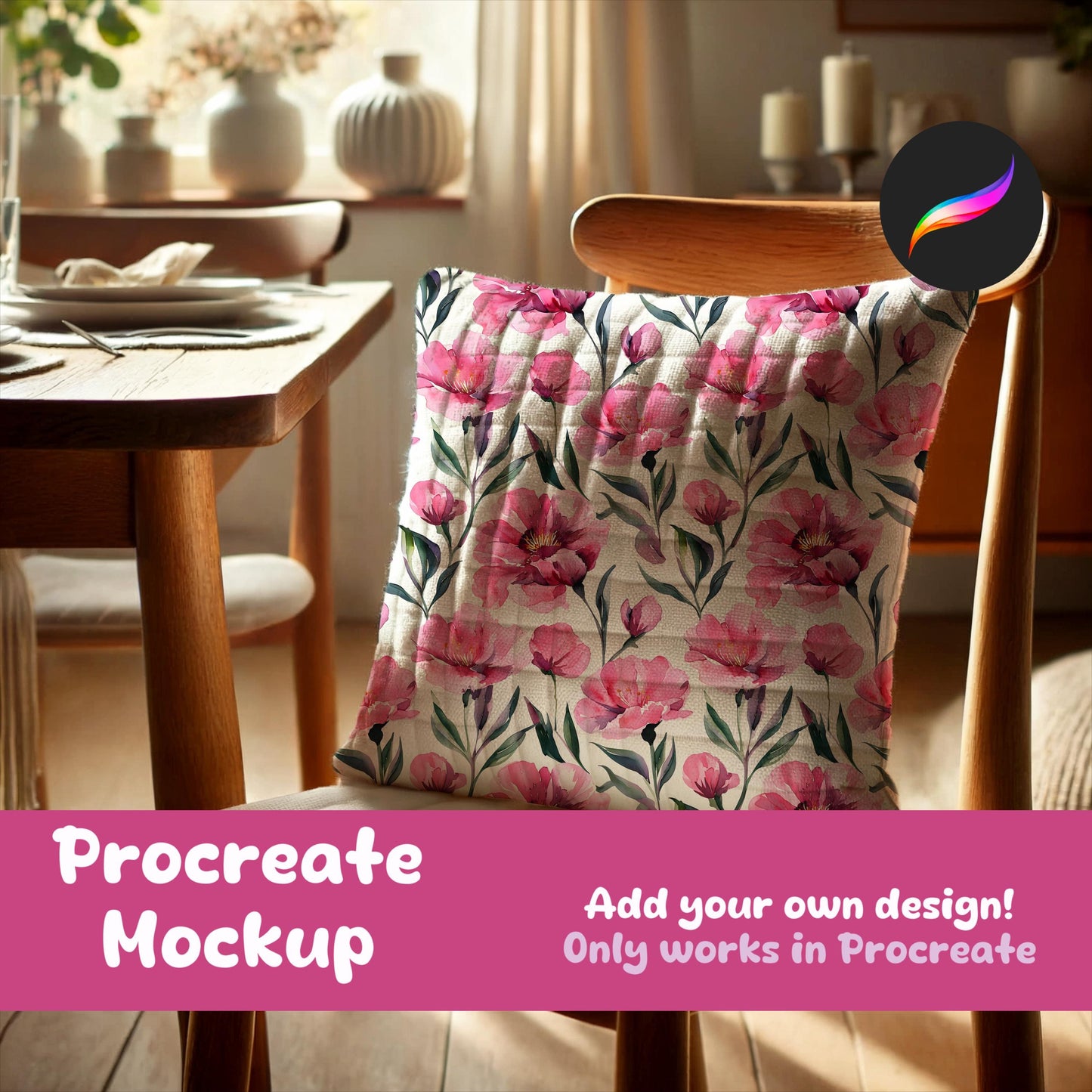 Pillow Mockup for Procreate