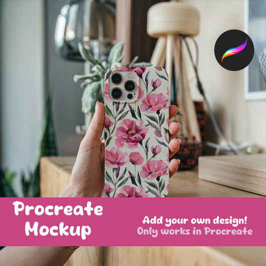 iPhone Case Mockup for Procreate