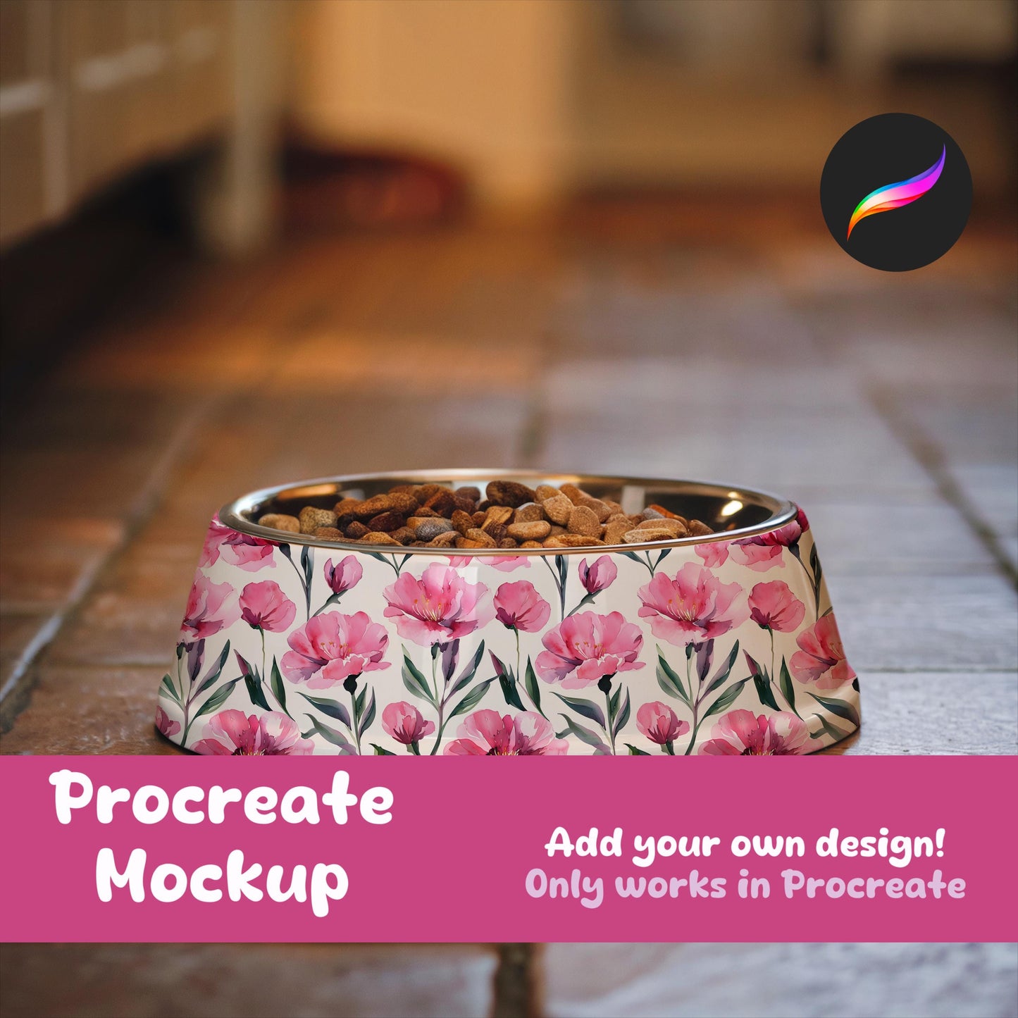 Pet Food Bowl Mockup for Procreate