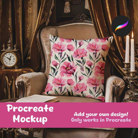 Pillow Mockup for Procreate