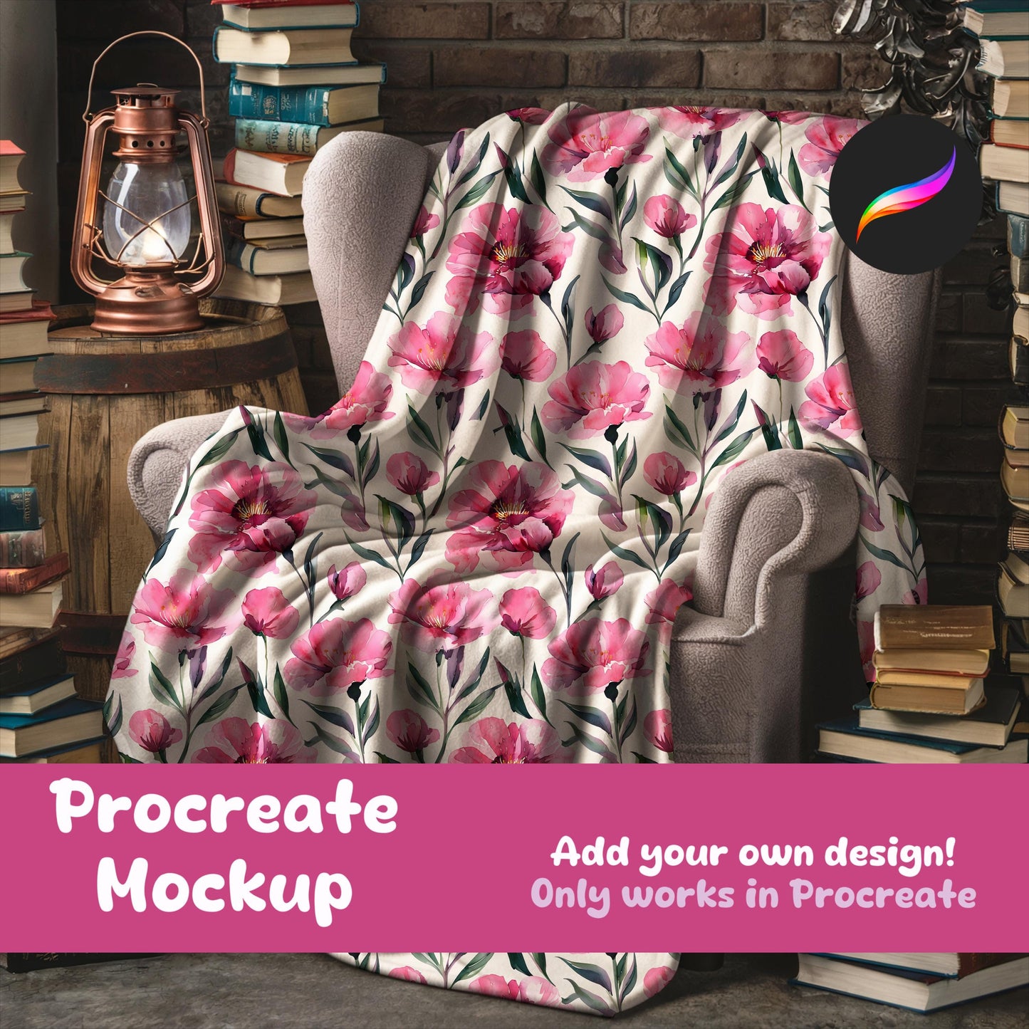 Blanket Mockup for Procreate