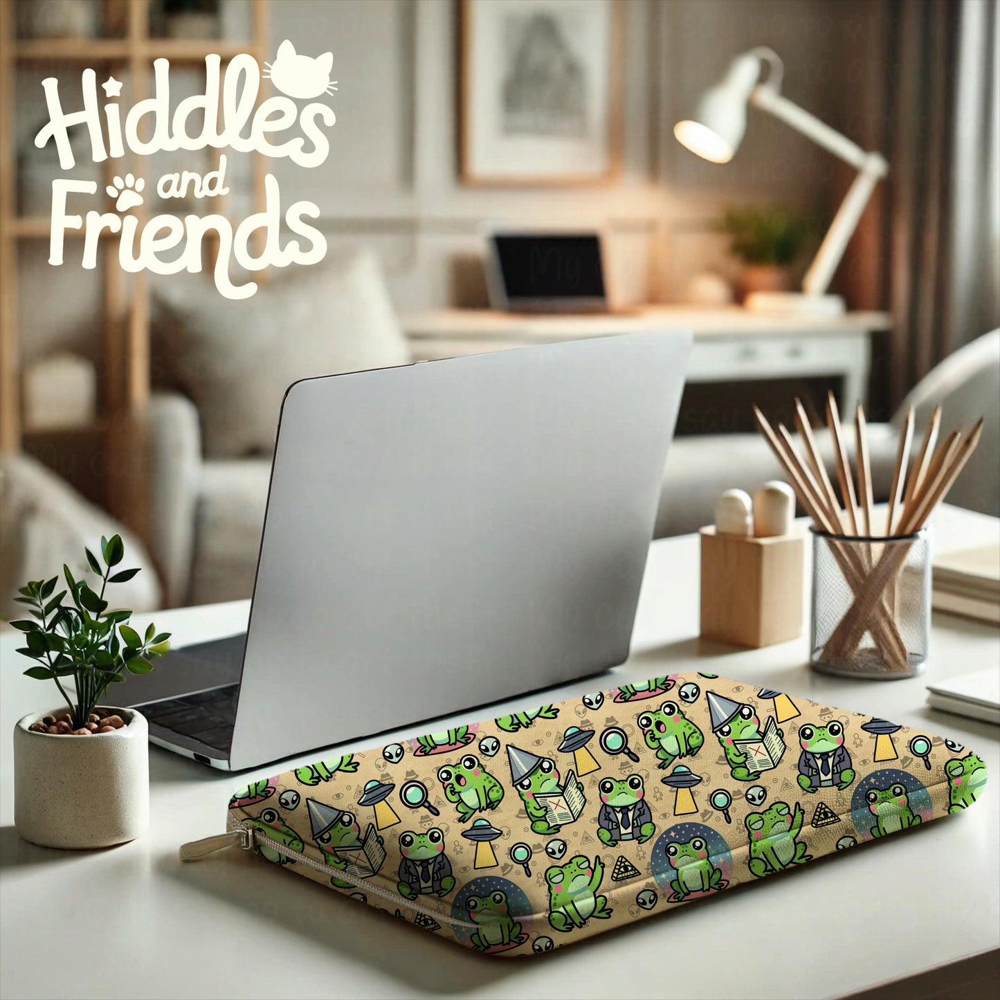 Conspiracy Frog Seamless Pattern