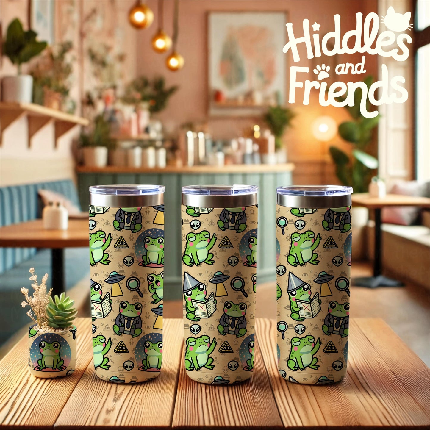 Conspiracy Frog Seamless Pattern