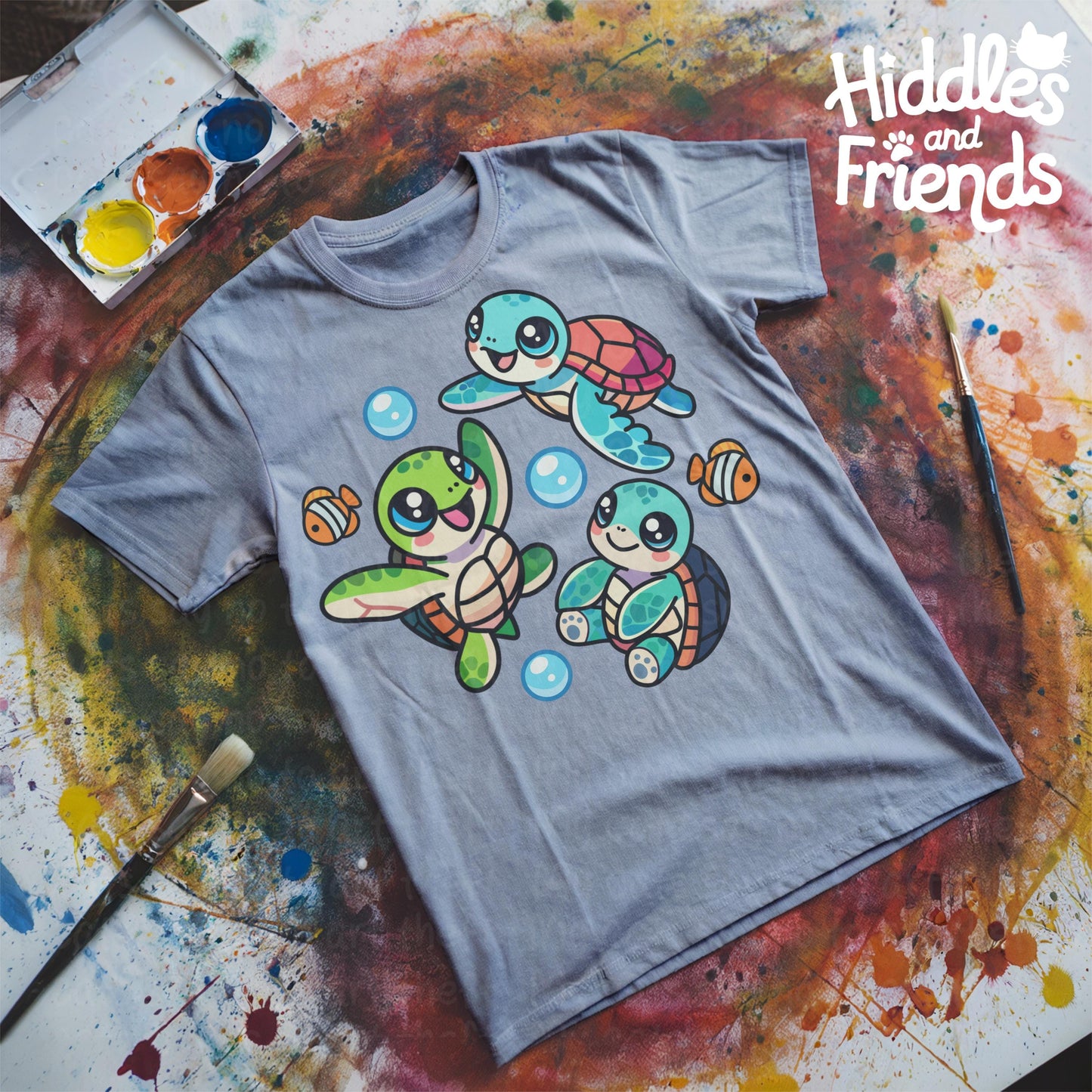 Sea Turtle Digital Sticker PNG