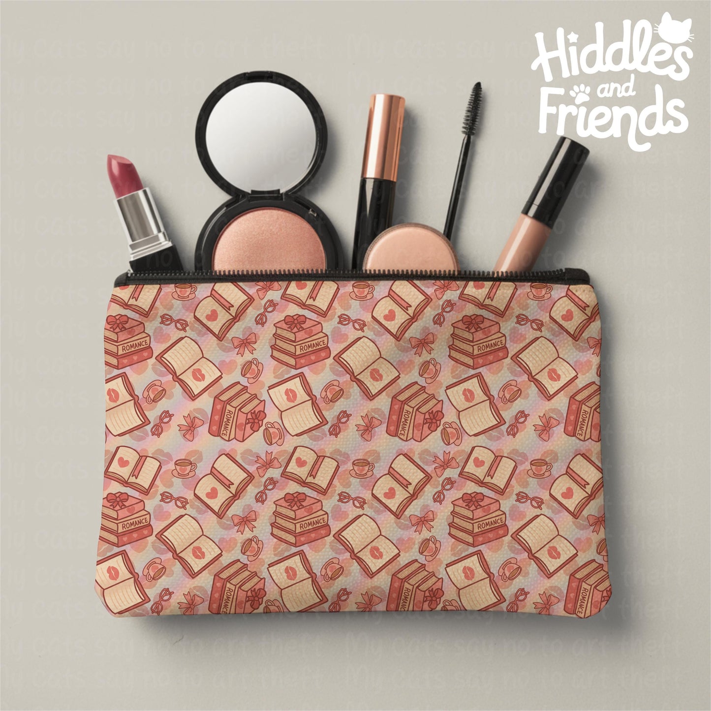 Romance Book Seamless Pattern