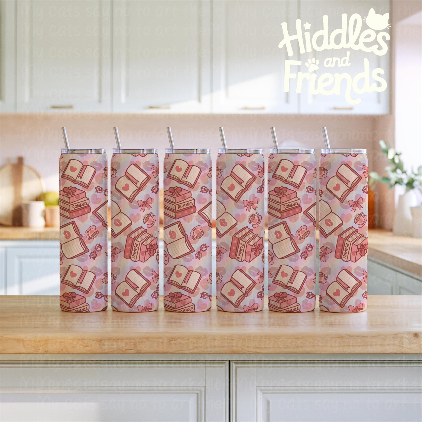 Romance Book Seamless Pattern