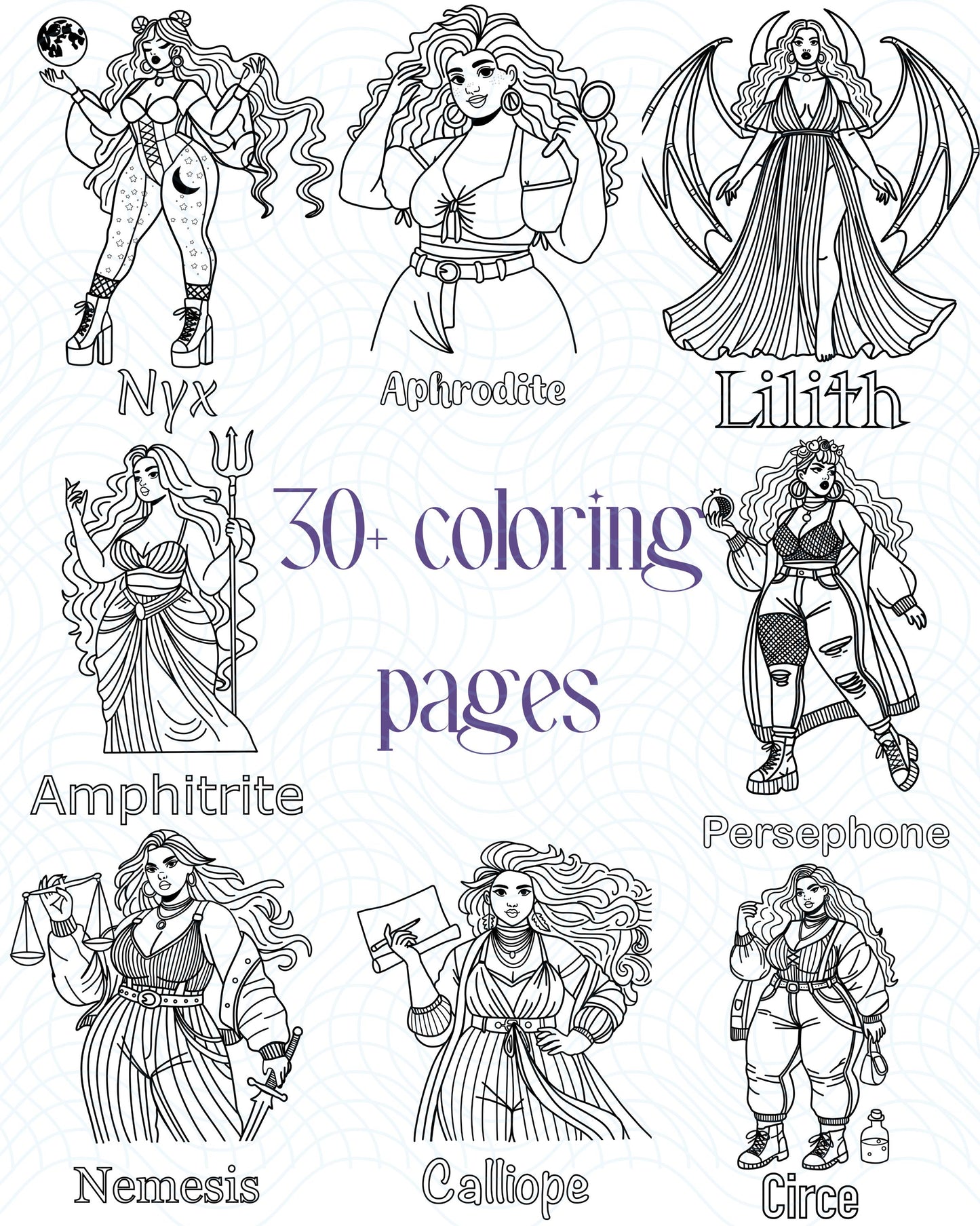 Myths Reimagined Coloring Book